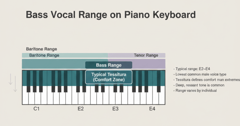 String Bass Normal Range Bass Vocal Range: Lowest Notes & Examples