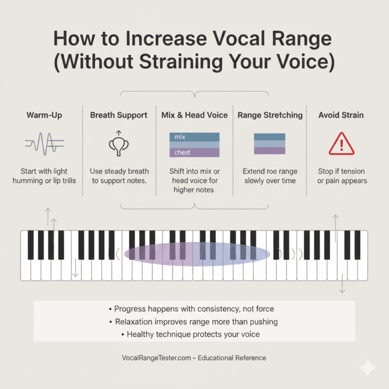 Vocall Ranges How to Increase Vocal Range Safely (Beginner Guide)