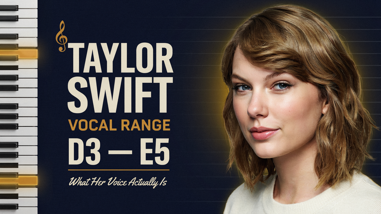 Taylor Swift Vocal Range: D3–E5, Voice Type